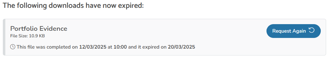Evidence Pack - Pack expired.png