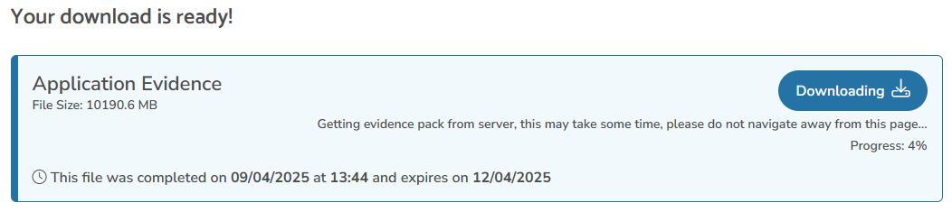 Evidence Pack - downloading large pack 2.png