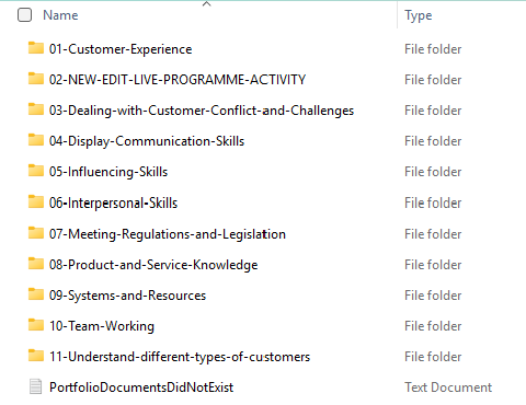 Evidence Pack - portfolio folder structure.png